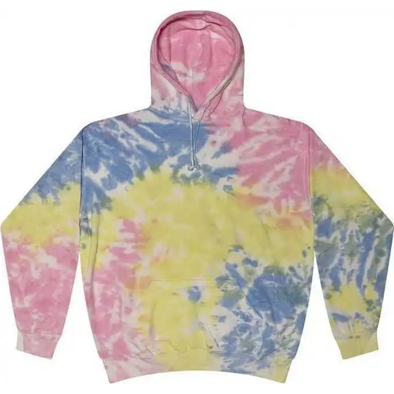 Colortone 8777Y Youth Tie-Dyed Hooded Sweatshirt – Sherbet