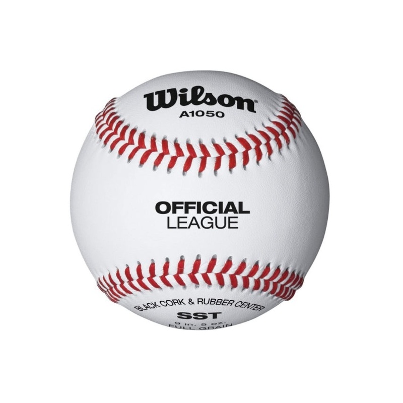 Official League Leren Honkbal – WTA1050B – 4 STUKS (Wit)
