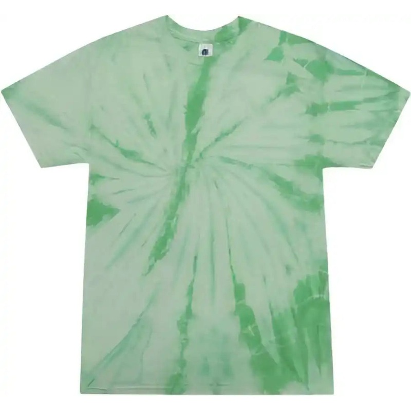 Colortone 1000Y Youth Multi-Color Tie-Dyed T-Shirt – Spider Mint