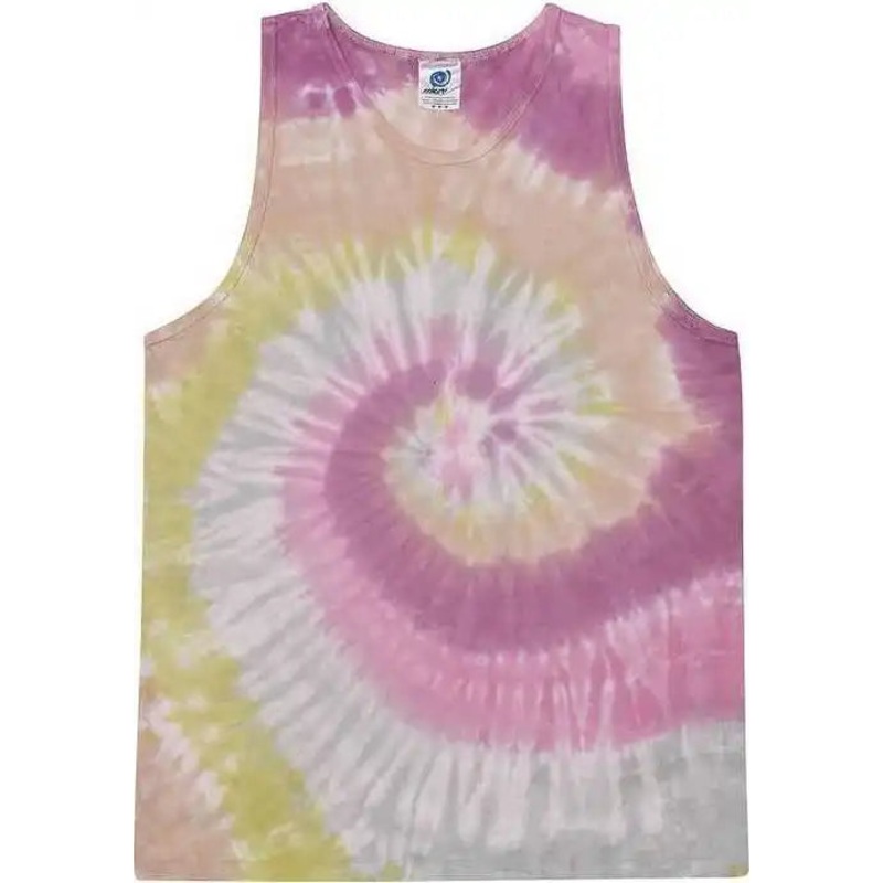 Colortone 3500 Tie-Dyed Tank Top – Desert Rose