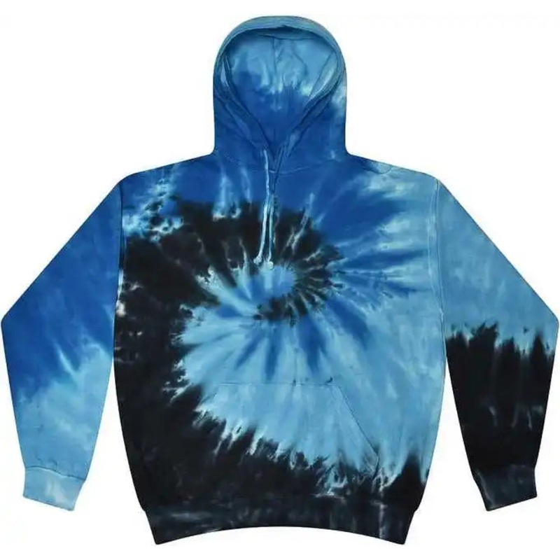 Colortone 8777 Tie-Dyed Hooded Sweatshirt – Blue Ocean