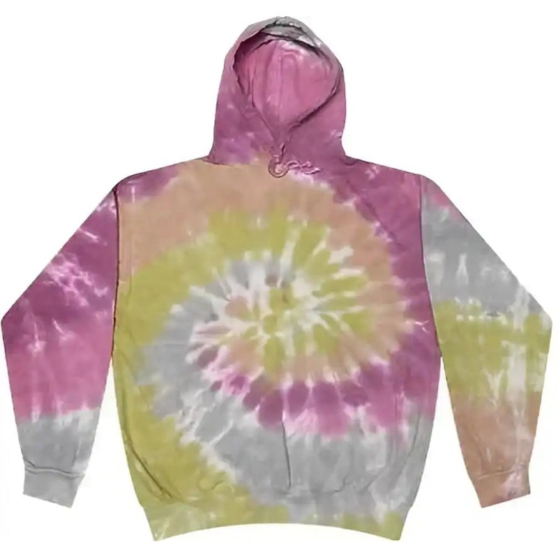 Colortone 8777 Tie-Dyed Hooded Sweatshirt – Desert Rose