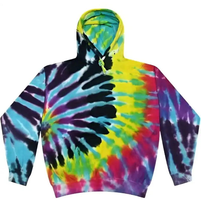 Colortone 8777 Tie-Dyed Hooded Sweatshirt – Flashback