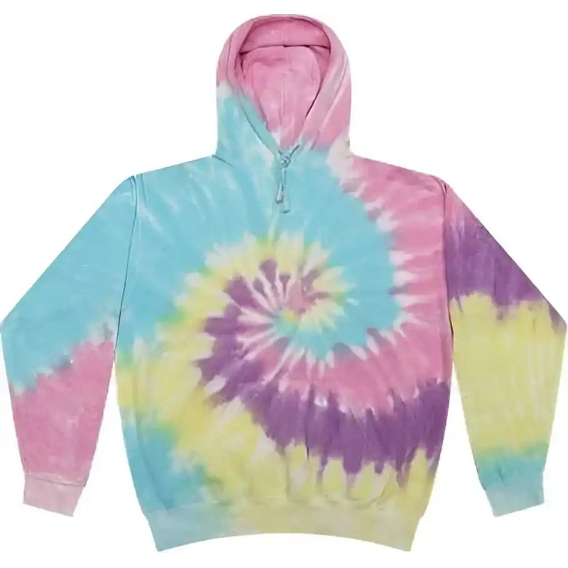 Colortone 8777 Tie-Dyed Hooded Sweatshirt – Jellybean