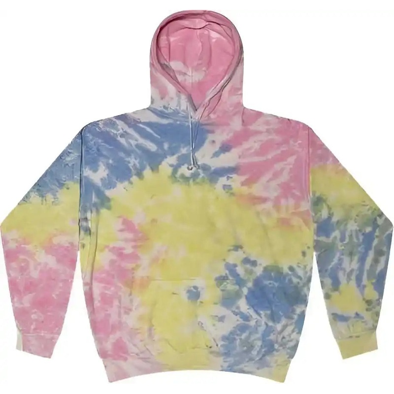 Colortone 8777 Tie-Dyed Hooded Sweatshirt – Sherbet
