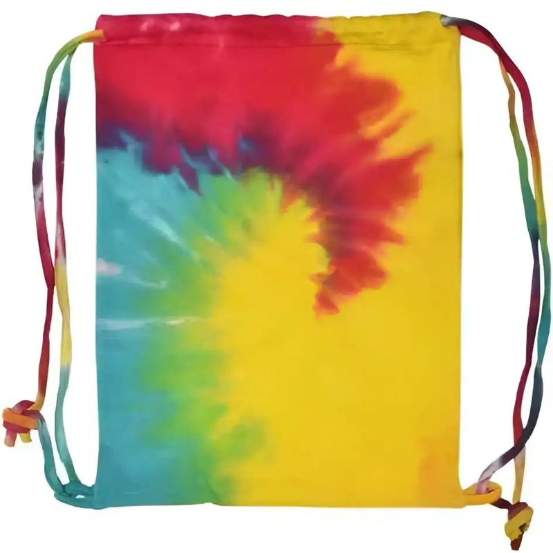 Colortone 9500 Tie-Dyed Drawstring Backpack – Reactive Rainbow