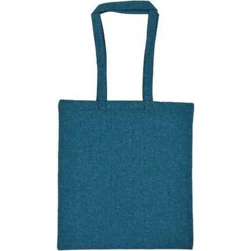 Liberty Bags 8505R Lightweight Recycled Canvas Tote Bag with Extended Handle – Heather Teal Green