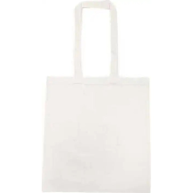 Liberty Bags 8505R Lightweight Recycled Canvas Tote Bag with Extended Handle – White