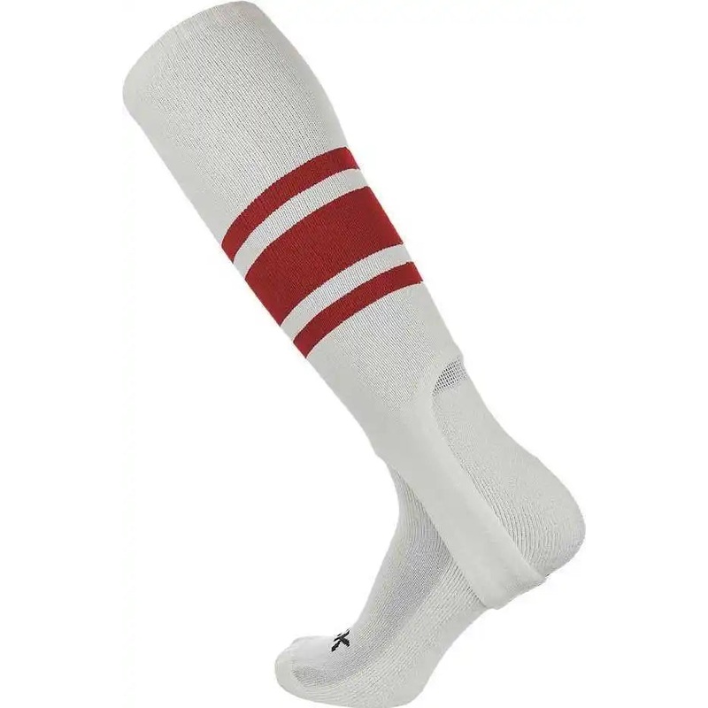 TCK Stirrups with Stripes Pattern C – White Scarlet