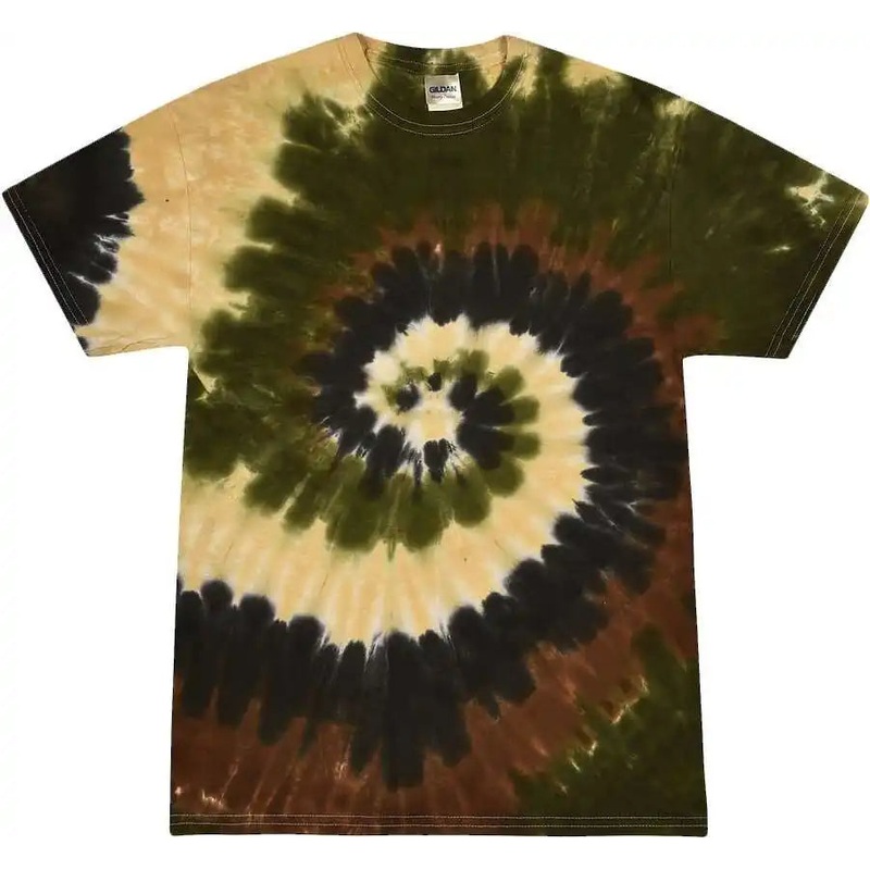 Colortone 1000Y Youth Multi-Color Tie-Dyed T-Shirt – Camo Swirl
