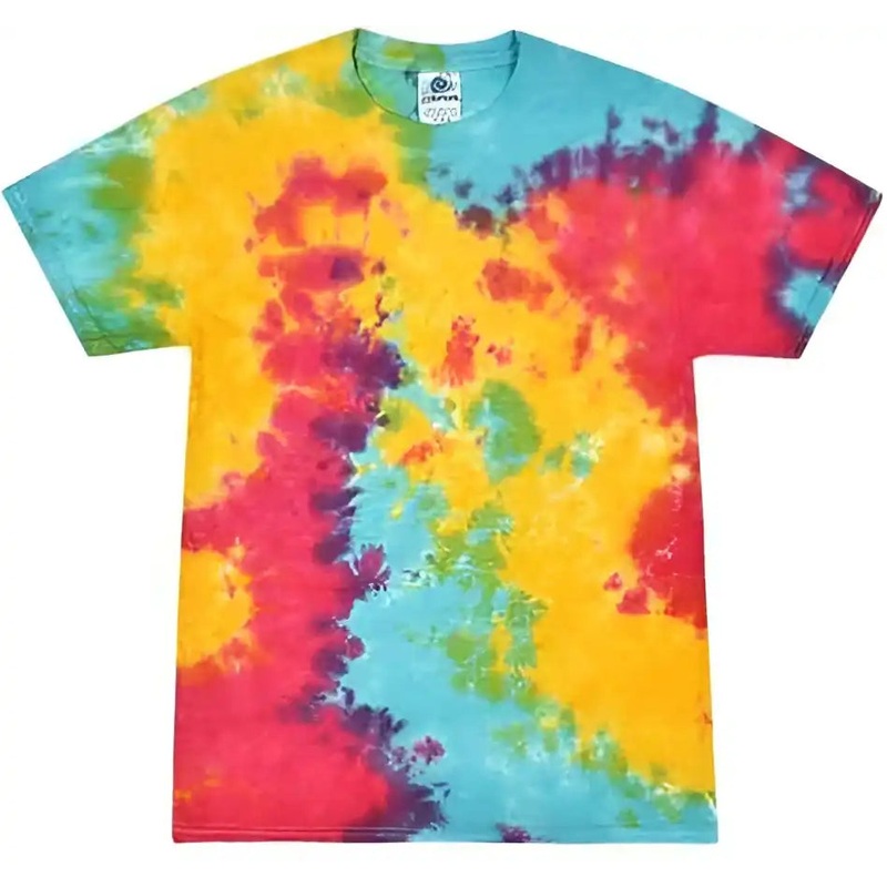 Colortone 1000Y Youth Multi-Color Tie-Dyed T-Shirt – Minty Rainbow