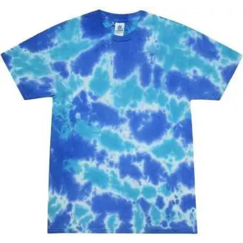 Colortone 1000Y Youth Multi-Color Tie-Dyed T-Shirt – Multi Blue