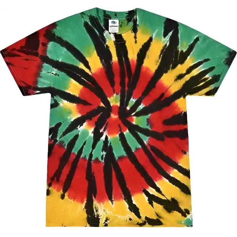 Colortone 1000Y Youth Multi-Color Tie-Dyed T-Shirt – Rasta Web