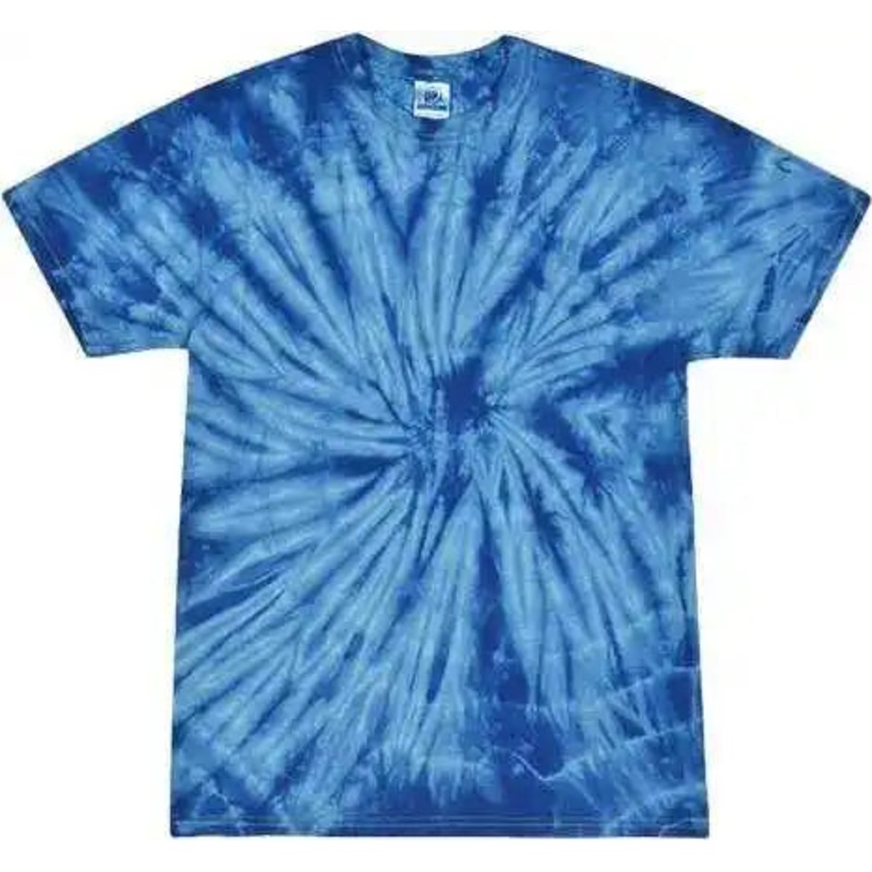 Colortone 1000Y Youth Multi-Color Tie-Dyed T-Shirt – Spider Royal