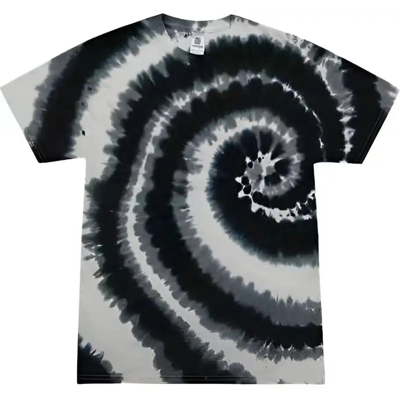 Colortone 1000Y Youth Multi-Color Tie-Dyed T-Shirt – Swirl Black