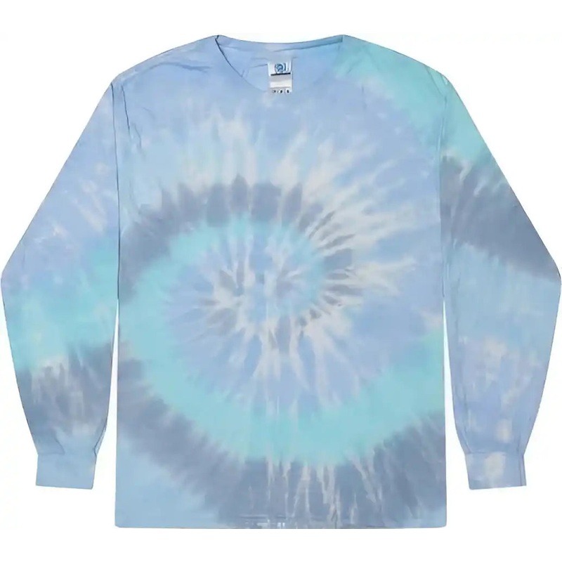 Colortone 2000Y Youth Tie-Dyed Long Sleeve T-Shirt – Lagoon