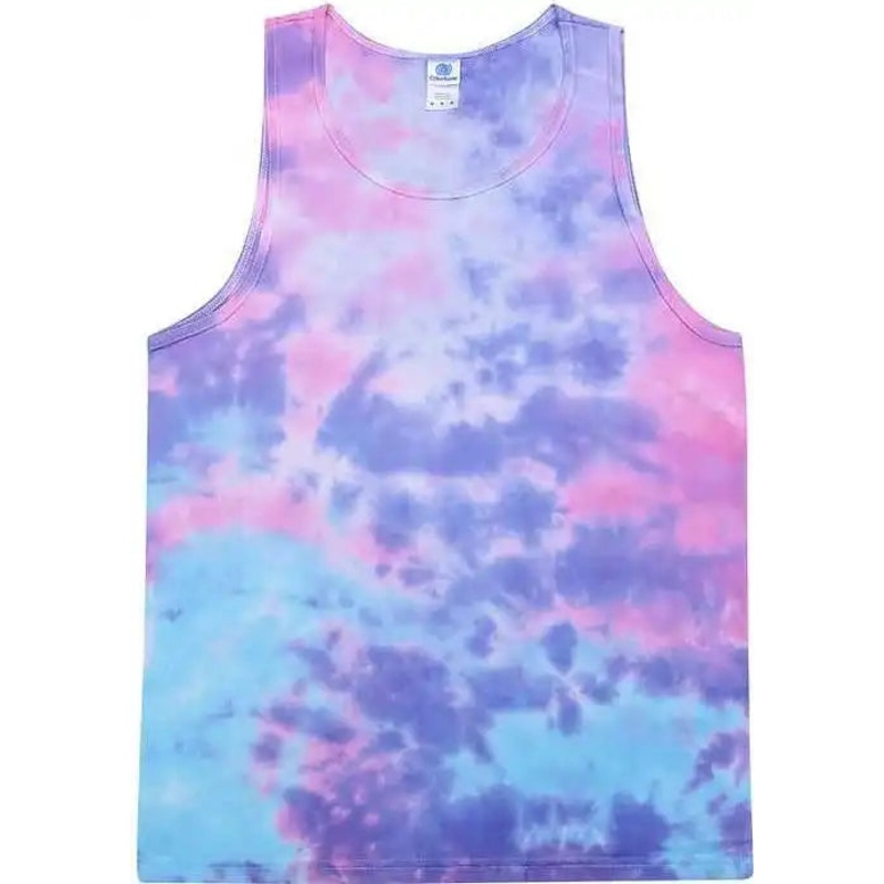 Colortone 3500 Unisex Tie-Dyed Tank Top – Cotton Candy