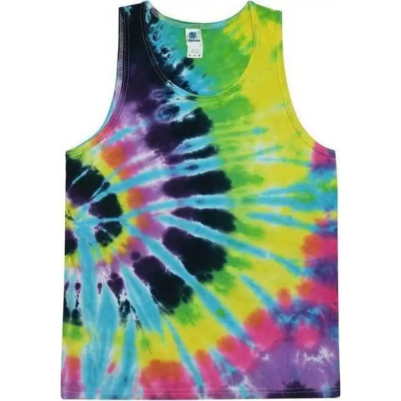 Colortone 3500 Unisex Tie-Dyed Tank Top – Flashback
