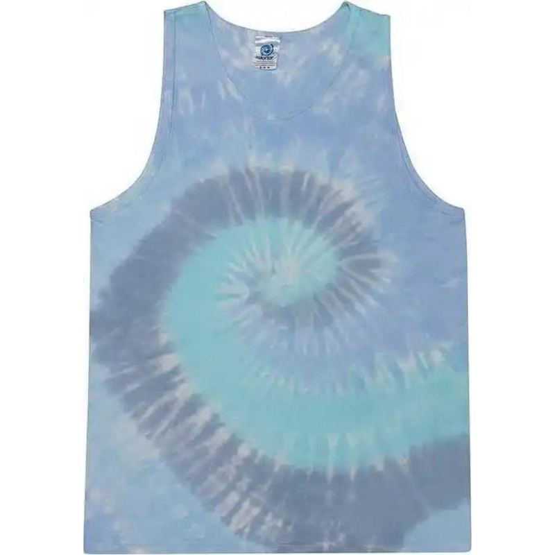 Colortone 3500 Unisex Tie-Dyed Tank Top – Lagoon
