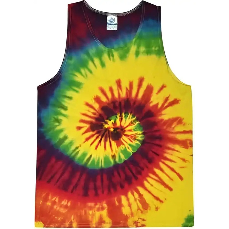 Colortone 3500 Unisex Tie-Dyed Tank Top – Reactive Rainbow