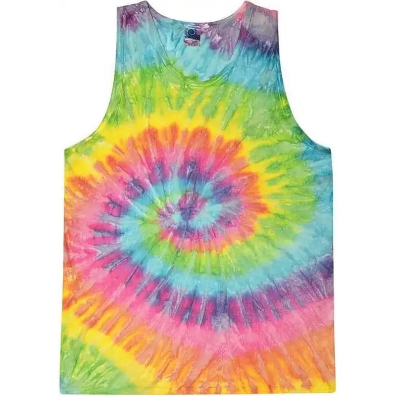 Colortone 3500 Unisex Tie-Dyed Tank Top – Saturn
