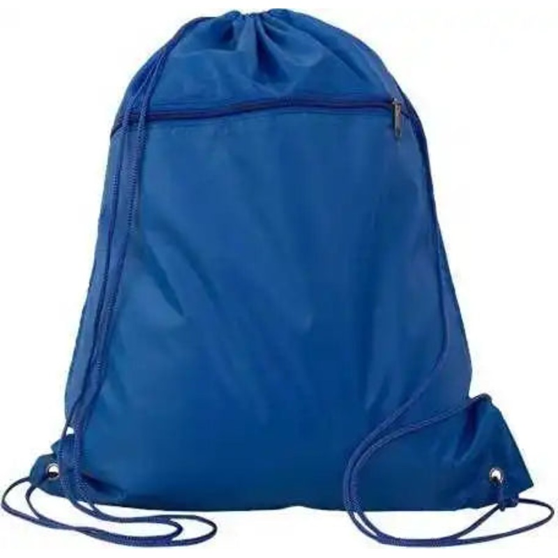Q-Tees Q135200 Polyester Cinchpack – Royal