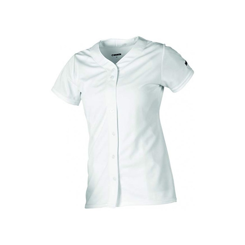 Softball Jersey – Full Button|Wit|M|XL|XXL