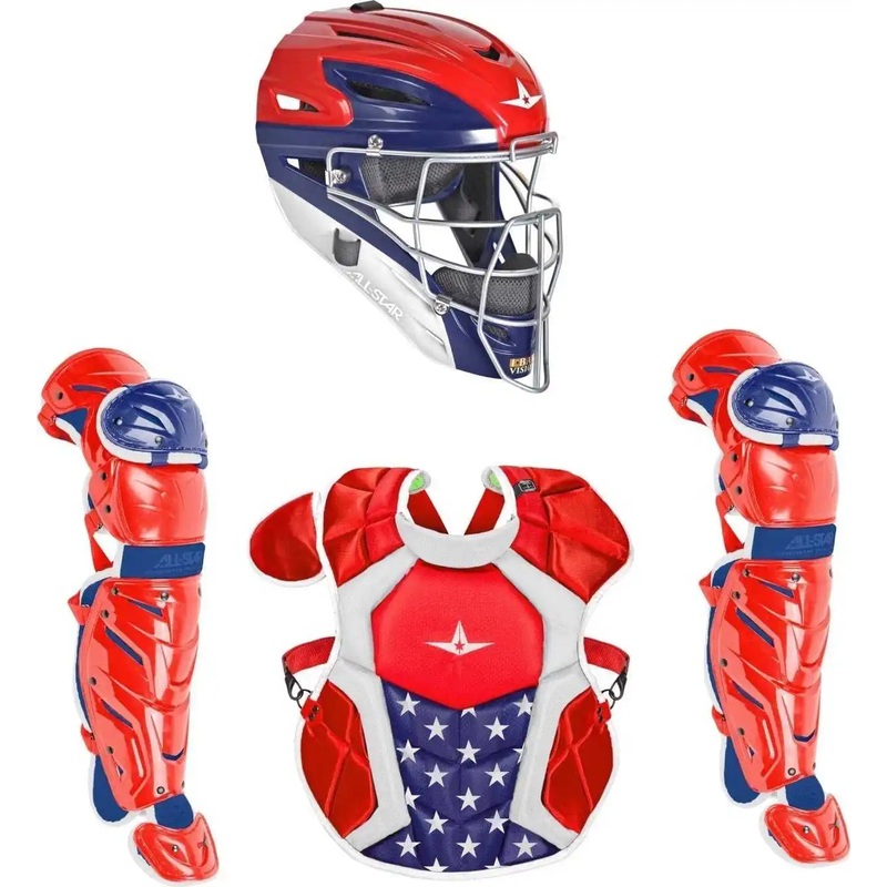 All-Star System 7 Certified NOCSAE Young Pro Catcher’s Set (Ages 12-16) – USA
