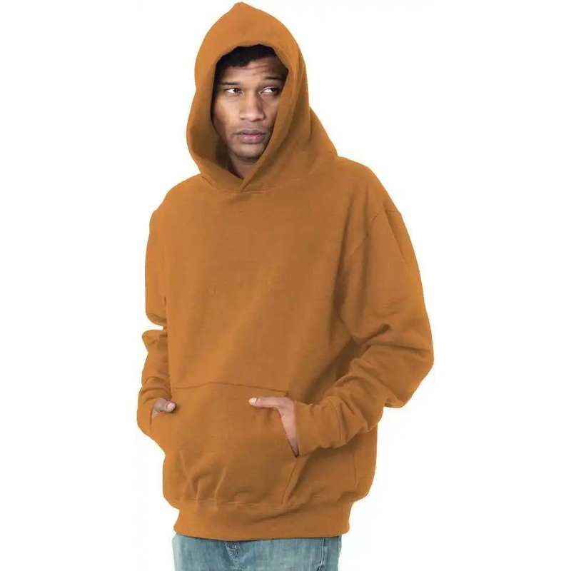 Bayside 4000 USA-Made Super Heavy Oversized Hooded Sweatshirt – Caramel Brown