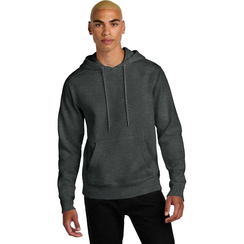 District DT1101 Perfect Weight Fleece Hoodie – Heathered Charcoal