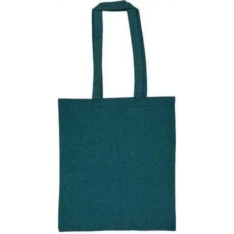 Liberty Bags 8505R Lightweight Recycled Canvas Tote Bag with Extended Handle – Heather Emerald Green