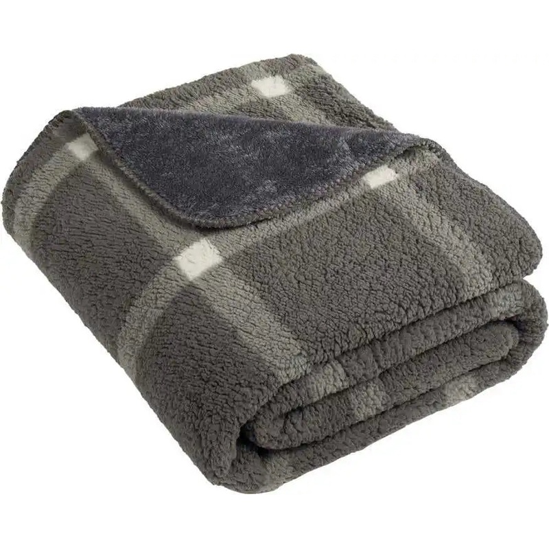 Port Authority BP48 Double-Sided Sherpa/Plush Blanket – Msh/GWdPne
