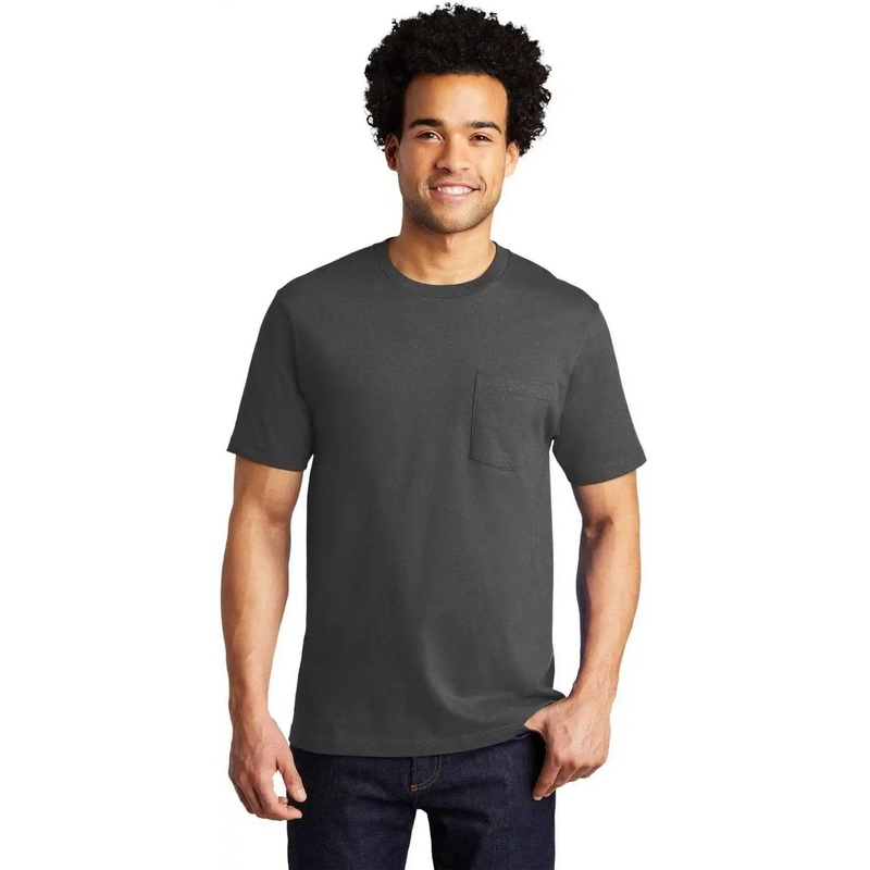 Port & Company PC600P Bouncer Pocket Tee – Coal Gray