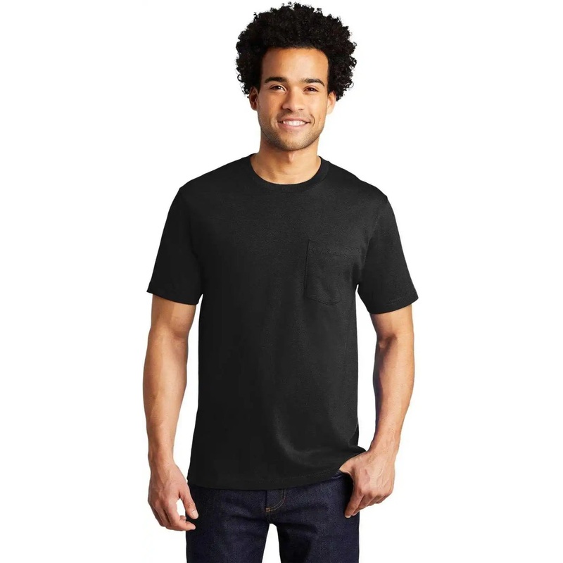 Port & Company PC600P Bouncer Pocket Tee – Deep Black