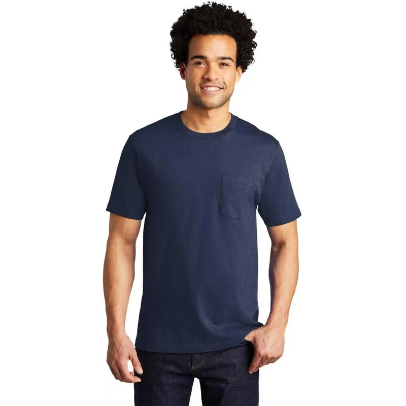 Port & Company PC600P Bouncer Pocket Tee – Navy Blue