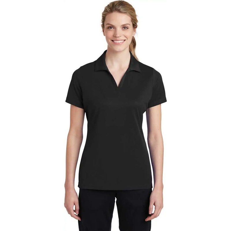 Sport-Tek LST640 Ladies PosiCharge RacerMesh Polo – Black