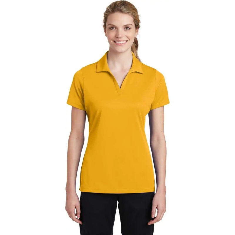 Sport-Tek LST640 Ladies PosiCharge RacerMesh Polo – Gold