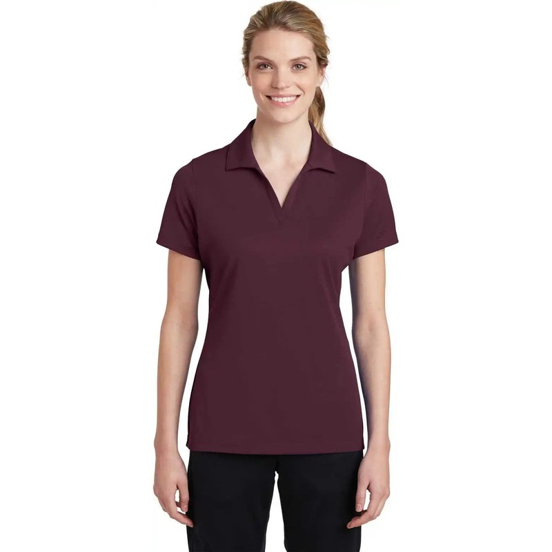 Sport-Tek LST640 Ladies PosiCharge RacerMesh Polo – Maroon