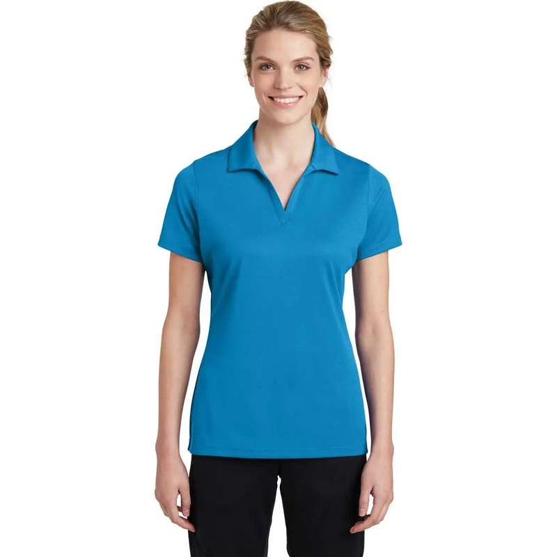 Sport-Tek LST640 Ladies PosiCharge RacerMesh Polo – Pond Blue