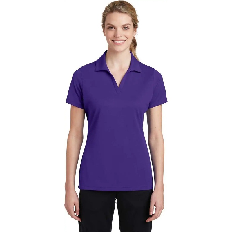 Sport-Tek LST640 Ladies PosiCharge RacerMesh Polo – Purple