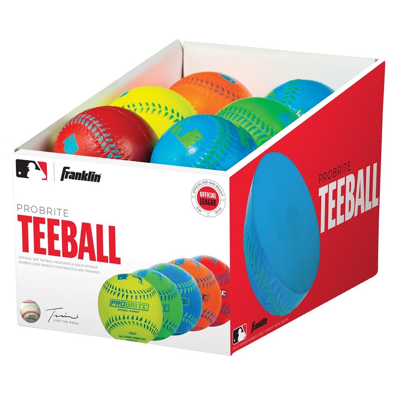 MLB Probrite Neon Rubber T-Ball PDQ