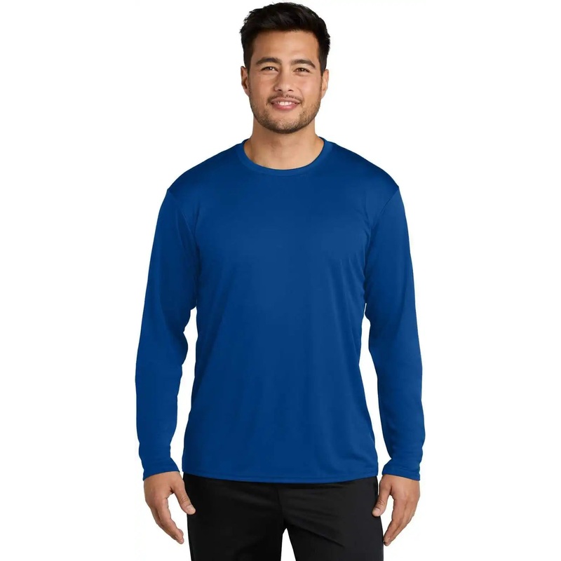 Port & Company PC380LS Long Sleeve Performance Tee – True Royal