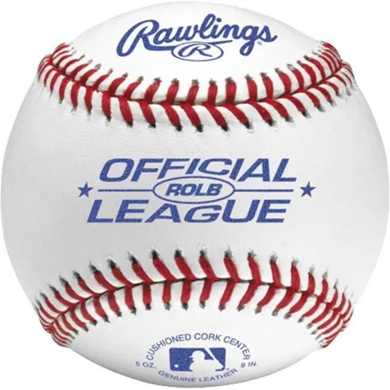 Rawlings Official League Leather 9 Official Baseball ROLB