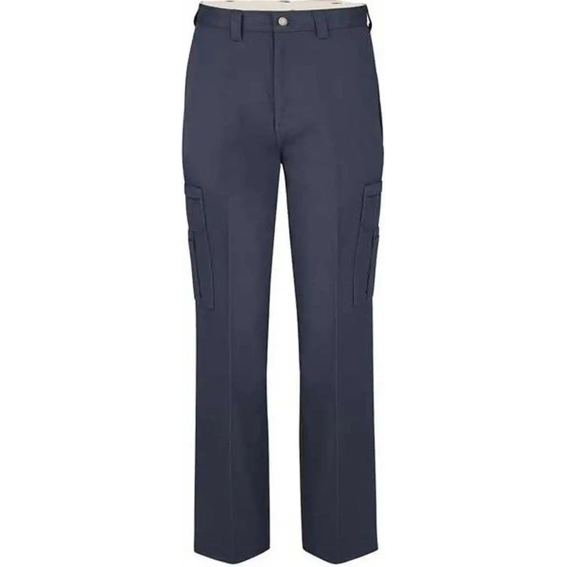Dickies LP39ODD Industrial Cotton Cargo Pants – Odd Sizes – Navy – 39 Unhemmed