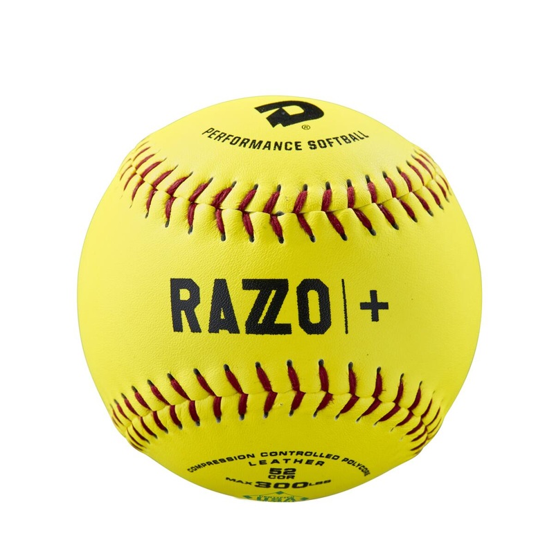 DeMarini USA/ASA 12 Razzo Plus Leather Slowpitch Softball WTDRZPL12AB