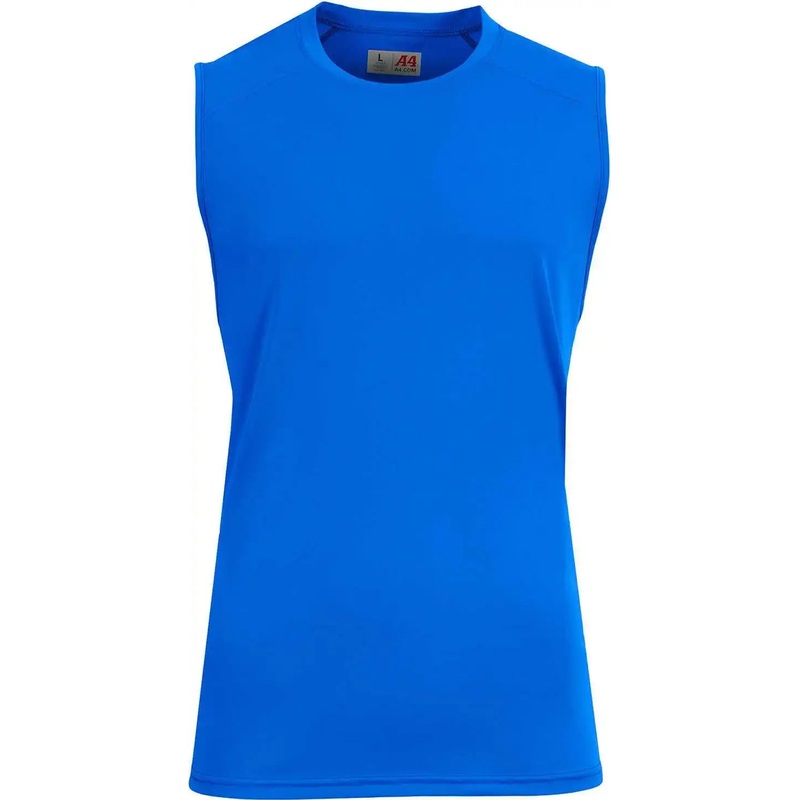 A4 N2500 Unisex Airflex Sleeveless Muscle T-Shirt – Royal