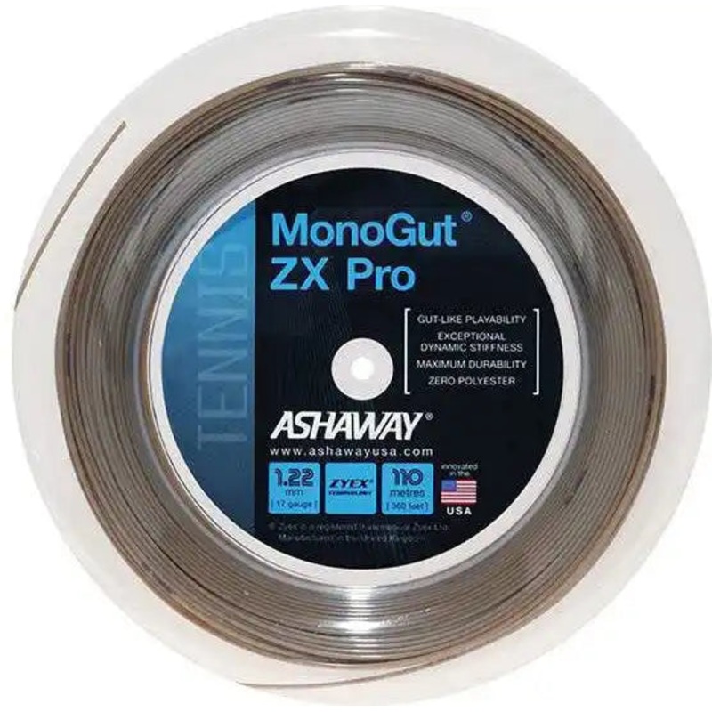 Ashaway Monogut ZX Pro Reel 360′ Tennis String – Natural