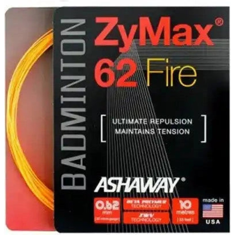 Ashaway Zymax 62 Fire Badminton – White