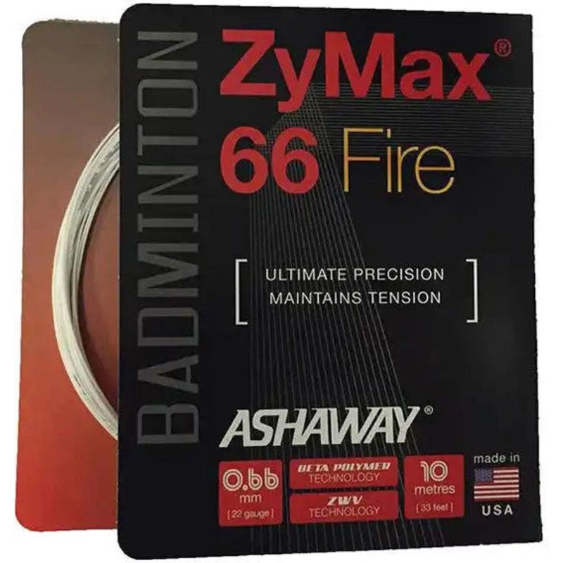 Ashaway Zymax 66 Fire Badminton – White