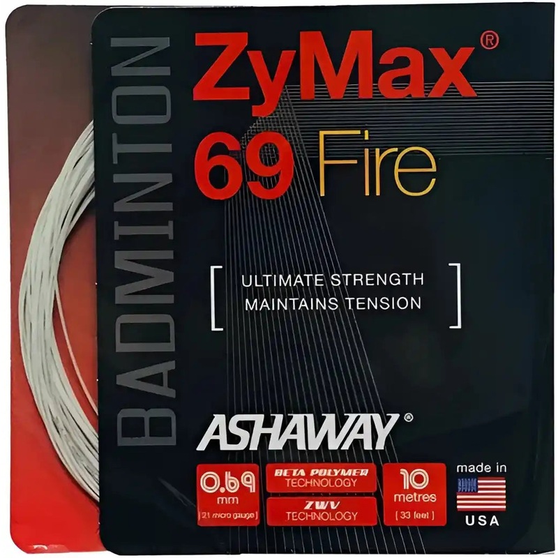 Ashaway Zymax 69 Fire Badminton – White